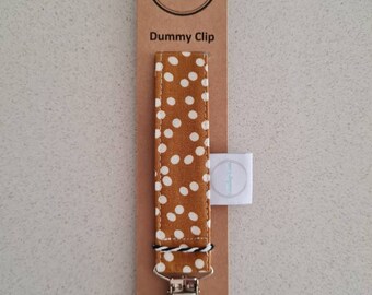 Dummy Chain Clip Holder Baby Pacifier Polka Dot 25mm UK BUY2GET1FREE 