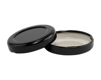 xtra canning supplies 43-2010 Black Metal Lug Lid - 50 pieces