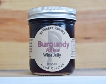 Burgundy Anise Wine Jelly