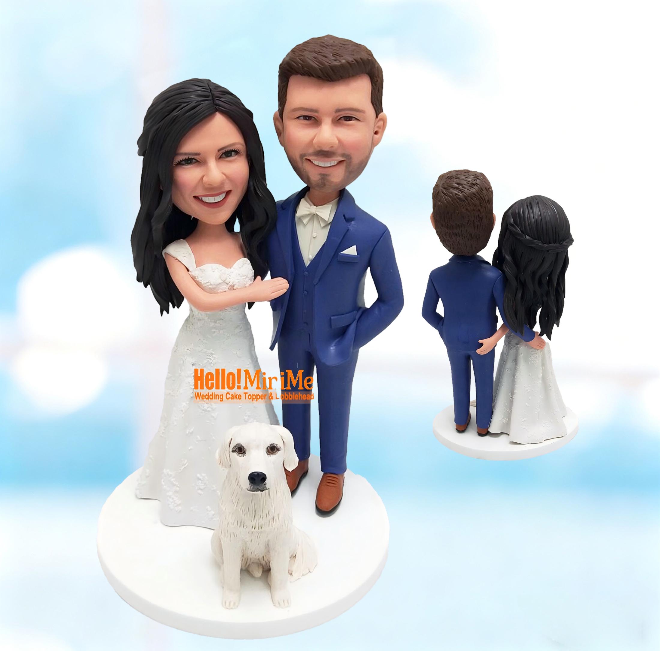 Personalized Wedding Cake Topper From Photo, Custom Bride & Groom ...