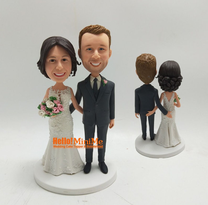Wedding Cake Topper Bobblehead Custom Cake Topper Wedding Etsy