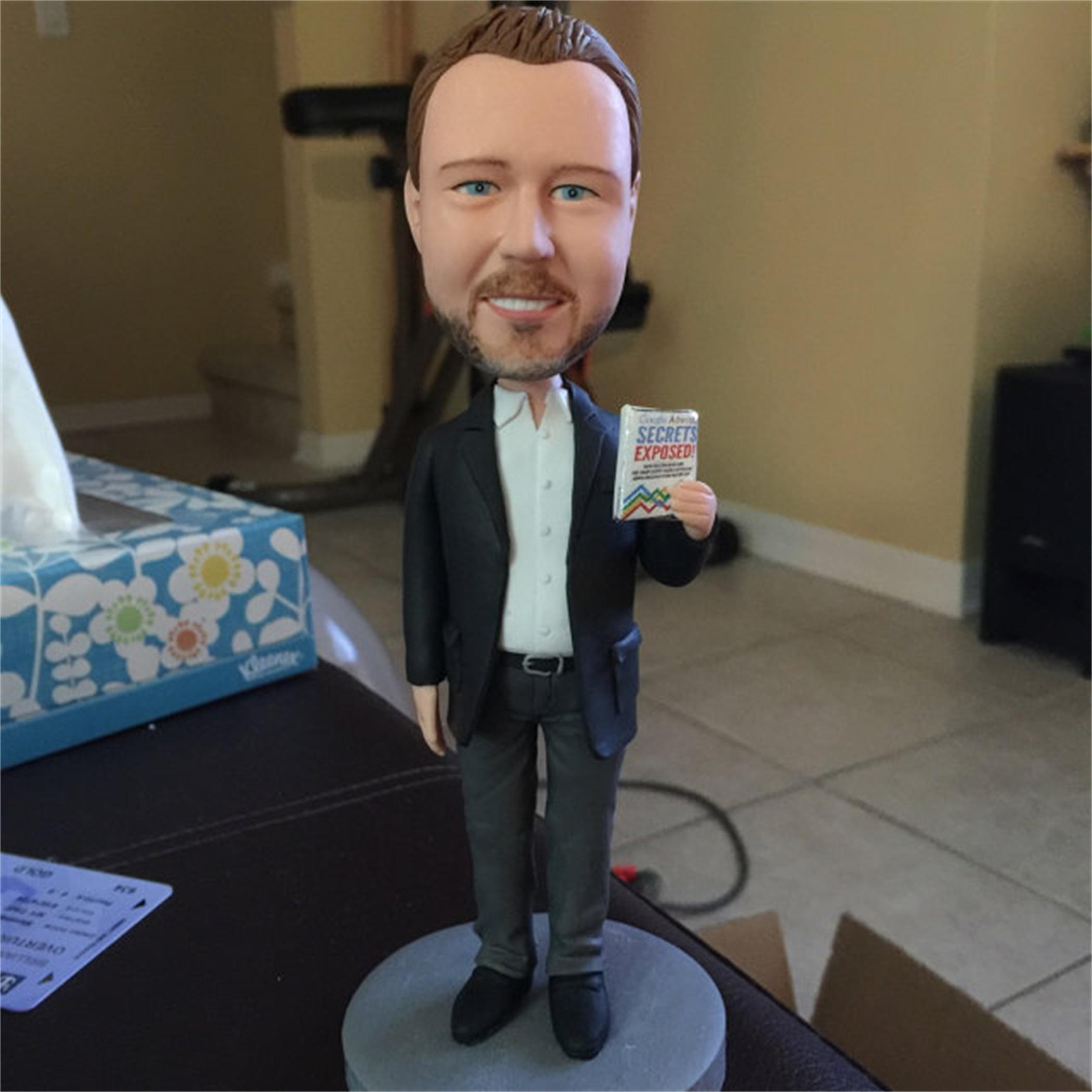 Mydedor Custom Bobblehead Figurine Personalized Fireman