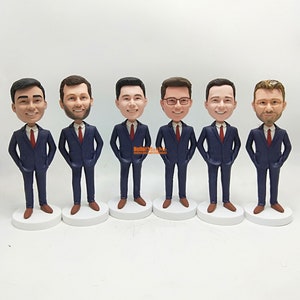 Wedding Groomsmen Gifts, Custom groomsman bobble head, Best man Bobblehead, handmade best man gifts, Personalized groomsman gifts - K522