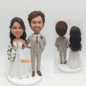 Custom Wedding Cake Topper Bobblehead: Personalized Figurine