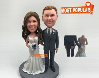 Cake Toppers for wedding Custom cake topper Wedding topper custom bobblehead wedding bobble head Custom Cake topper for wedding  - CT G235A