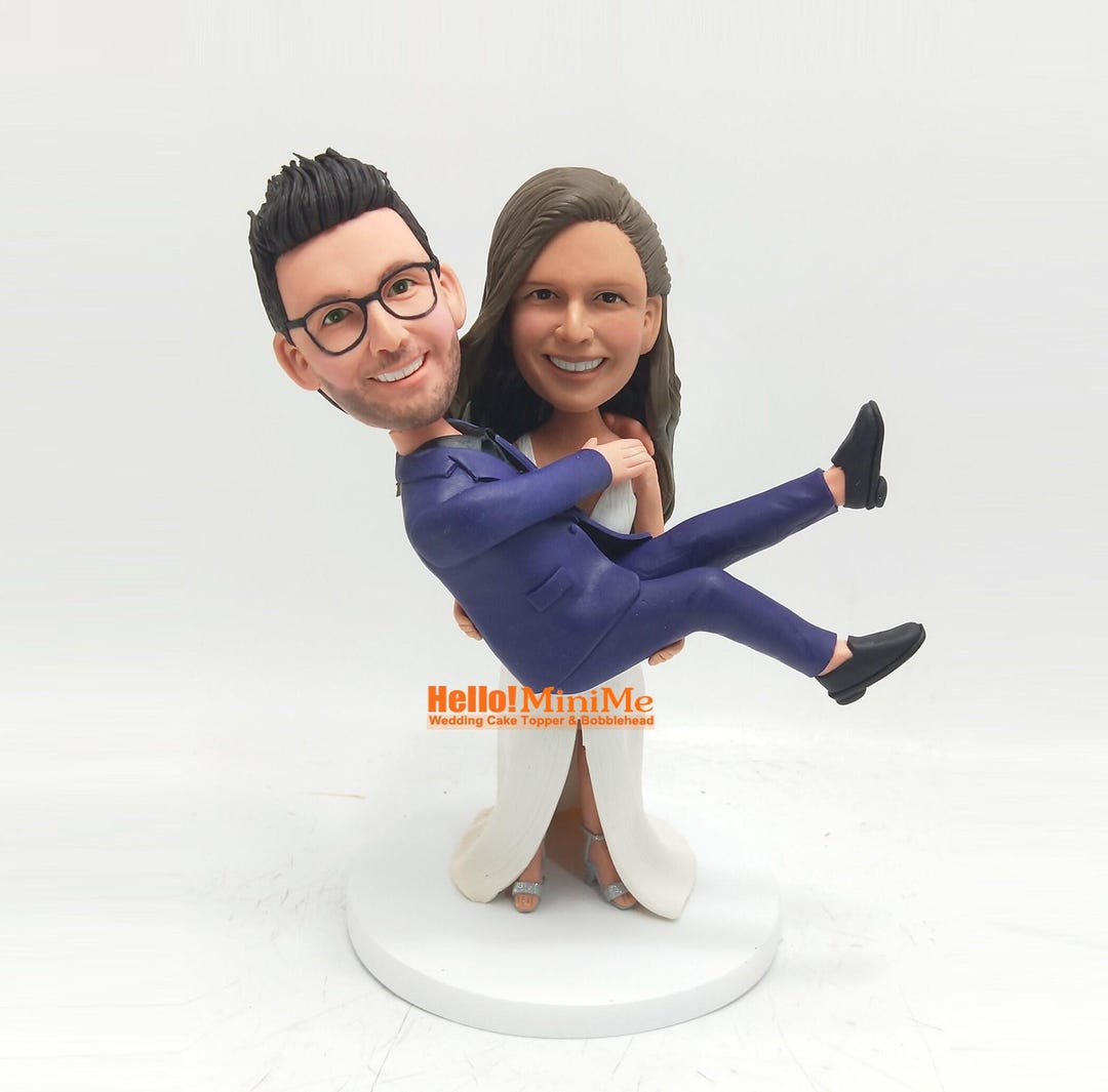 Personalized Wedding Cake Topper From Photo, Custom Bride and Groom ...