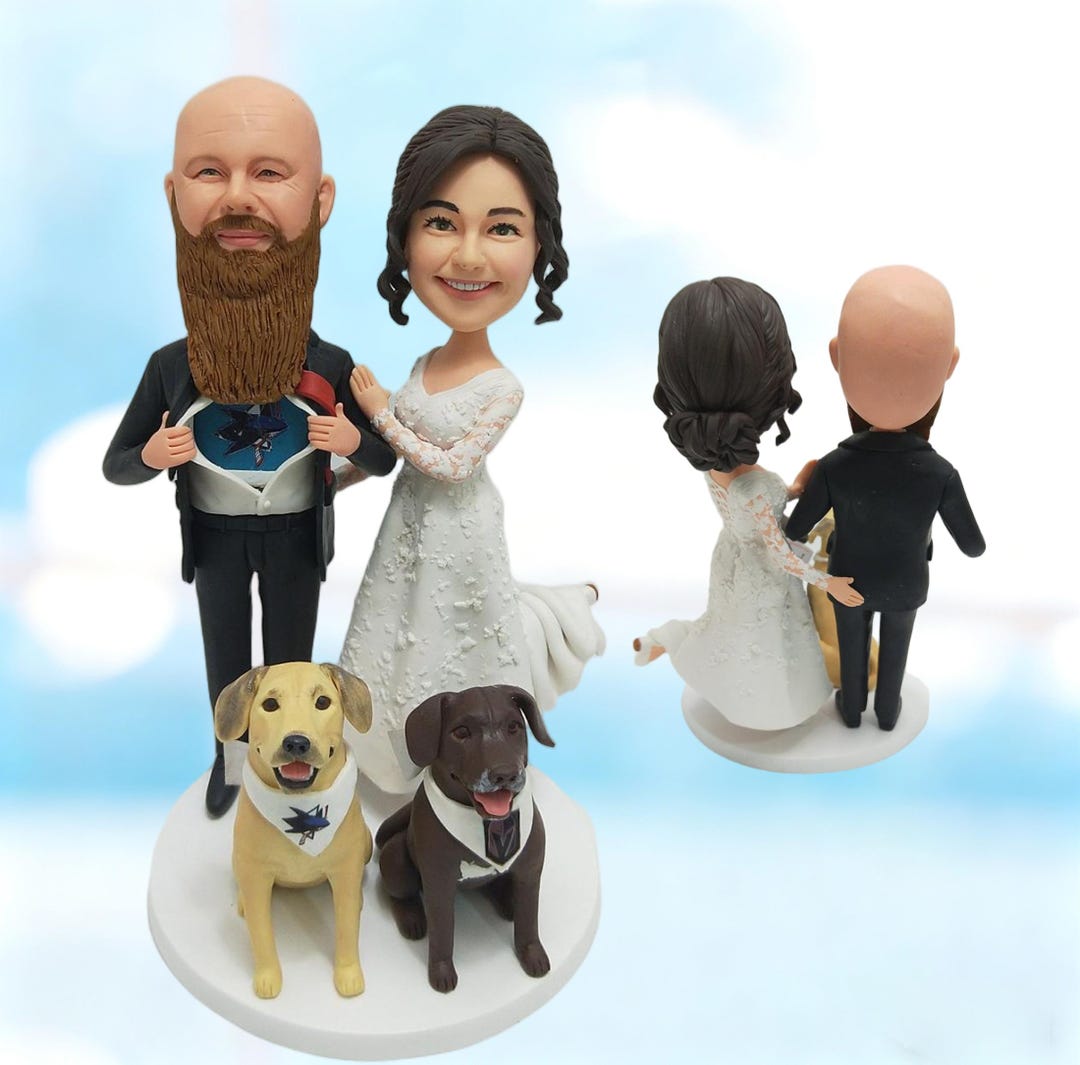 Personalized Wedding Cake Topper From Photo, Custom Bride and Groom ...