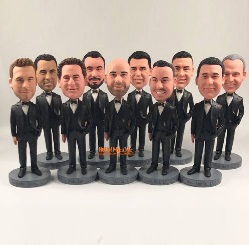 Groomsman Gift Groomsman bobblehead Groomsmen Gift Groomsman bobble head Best men bobblehead Best Man Gift Groomsmen bobblehead-BH G1105 image 2