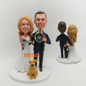 Wedding Cake topper custom cake toppers Wedding topper Custom bobble head cake topper custom wedding bobblehead custom Cake topper CT K46S image 2