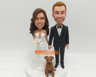 Wedding cake topper wedding Bobble head Custom cake topper Wedding topper bobblehead custom wedding topper - CT K731