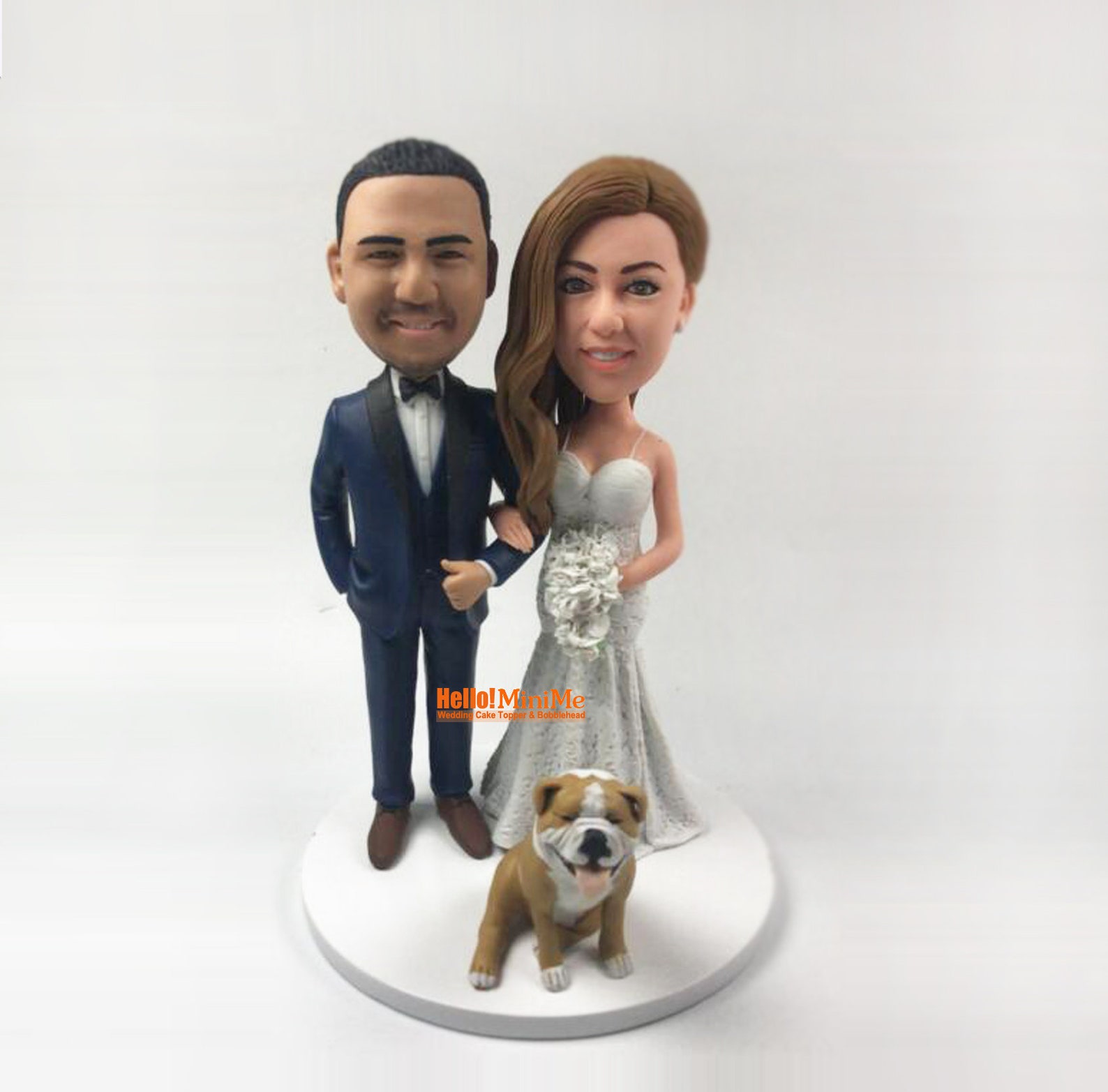 Wedding Cake Topper Wedding Bobble Head Custom Cake Topper Etsy