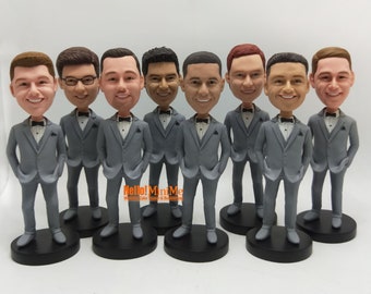 Groomsmen Gifts Groomsmen bobble head Best men bobblehead best man Gift bobblehead Groomsman bobblehead custom Groomsman gift- BH K766