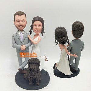 Custom cake topper wedding topper cake topper wedding bobble head custom bobblehead cake topper wedding cake topper CT K537B image 7