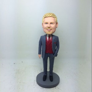 Custom Groomsmen Bobbleheads Best Man Bobblehead Groomsmen Gift