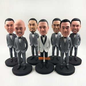 Custom Best men bobbleheads, Groomsman bobblehead, Groom bobblehead, Custom groomsmen proposal gifts, best thank you gifts for best men G427