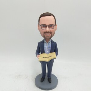 Wedding Officiant Bobblehead, Custom wedding officiant gifts, Gifts for wedding celebration, personalized gifts for wedding officiant - K552