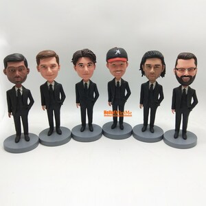 Groomsmen Gifts Personalized, groomsman bobbleheads, best man bobblehead, handmade custom Wedding gifts, groomsmen thank you gifts -K448