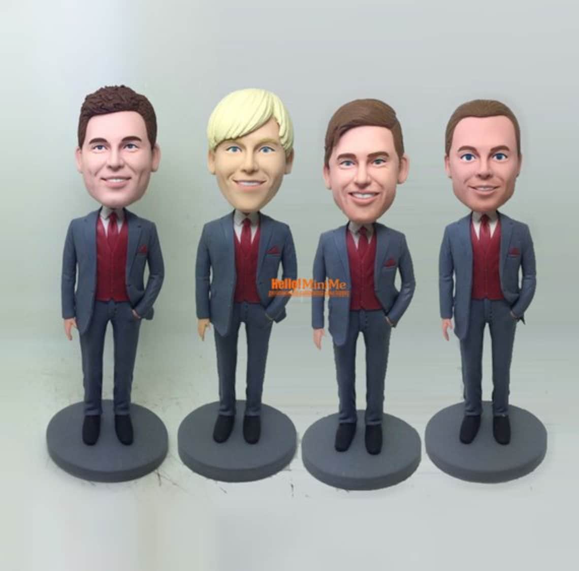 Custom Groomsmen Bobbleheads Best Man Bobblehead Groomsmen Etsy