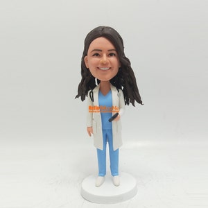 Doctor bobble head Custom Bobblehead Physician bobble head Medical Doctor Bobblehead Surgeon Bobble head Personalized gift BH K1130 image 1