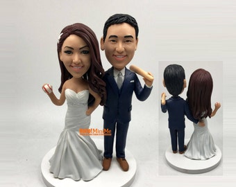 Wedding Cake Topper bobblehead Custom cake topper Wedding topper custom bobble head Cake toppers Baseball wedding cake topper - CT G130