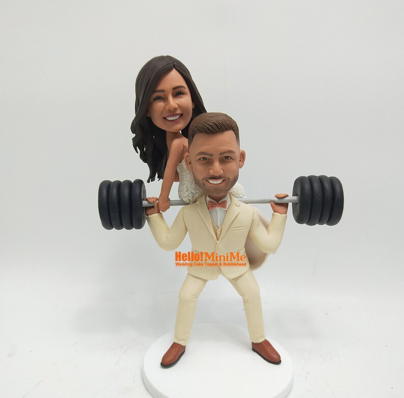 Cake toppers for wedding custom cake topper wedding topper custom bobblehead cake topper custom wedding cake topper CT K746 image 4