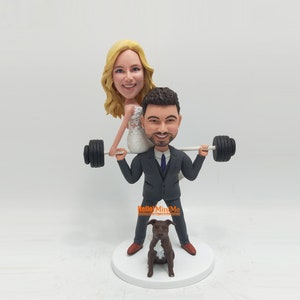 Cake toppers for wedding custom cake topper wedding topper custom bobblehead cake topper custom wedding cake topper CT K746 image 2