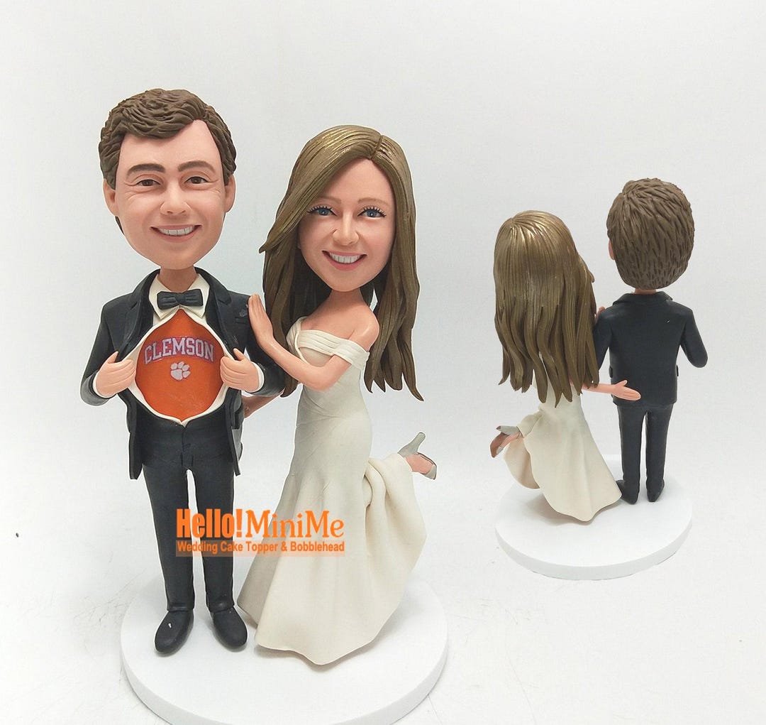 Custom Wedding Cake Topper From Photo, Personalized Bride and Groom ...
