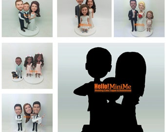 Custom Cake topper bobble head  Birthday bobblehead custom bobblehead cake topper Graduation bobblehead Christmas Gift Birthday Gift - TEM3