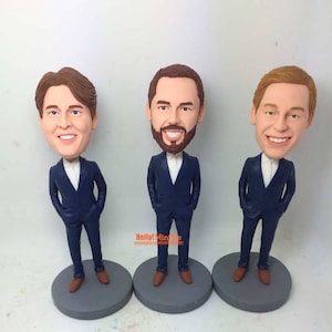 Custom Groomsmen Bobblehead: Handmade Wedding Party Gift