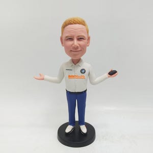 Custom Bobblehead Gift: Personalized Colleague, Husband, Boss Figurine