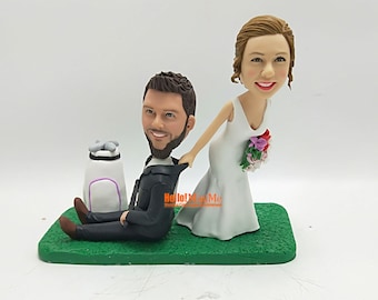 Cake Toppers for wedding custom cake topper wedding topper custom bobblehead cake topper wedding bobble head wedding cake topper - CT K741