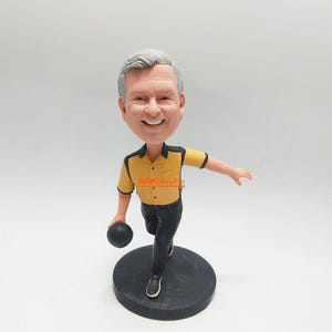 Bowling Gifts for Men | Bowling bobblehead | Bowler bobblehead | Custom bobblehead | Bowling Gifts for Father | Bowling Figurine -BH K1222