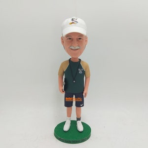 Personalizowana figurka trenera Bobblehead, spersonalizowana figurka trenera Bobblehead jako prezent na Dzień Ojca, wyjątkowe pomysły na prezenty dla mężczyzn na Boże Narodzenie i urodziny - K1015B