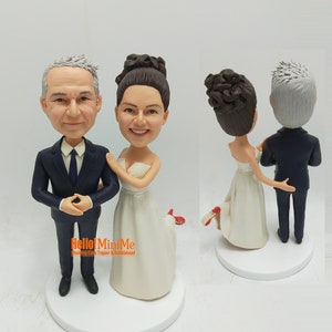 Custom figurine Wedding Cake topper, wedding bobblehead Topper, personalized wedding topper bobble head, custom wedding figurines gift K1160