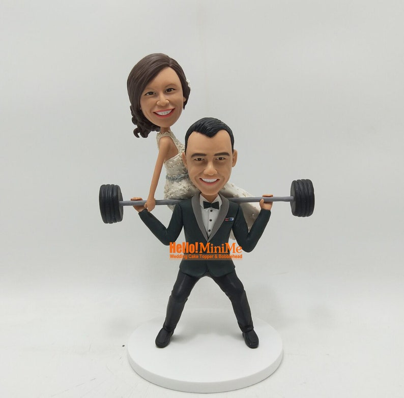 Cake toppers for wedding custom cake topper wedding topper custom bobblehead cake topper custom wedding cake topper CT K746 image 6