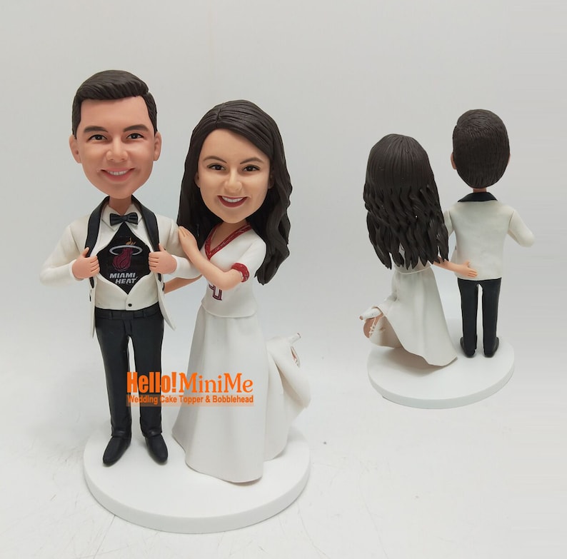 Custom Wedding Cake Topper From Photo, Personalized Bride and Groom ...