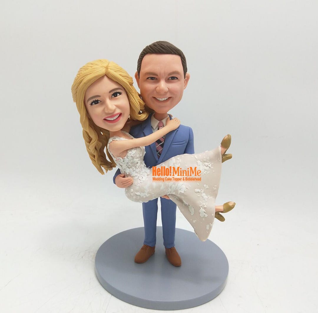 Custom Wedding Cake Topper From Photo, Personalized Bride and Groom ...