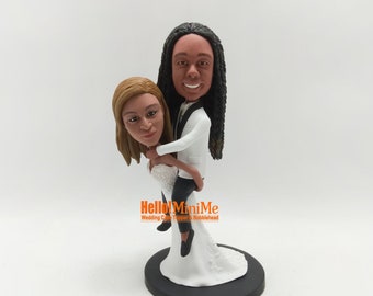 Cake topper Wedding Cake Topper Personalized wedding gift custom bobble head Custom cake topper Wedding topper wedding figurine -CT K703