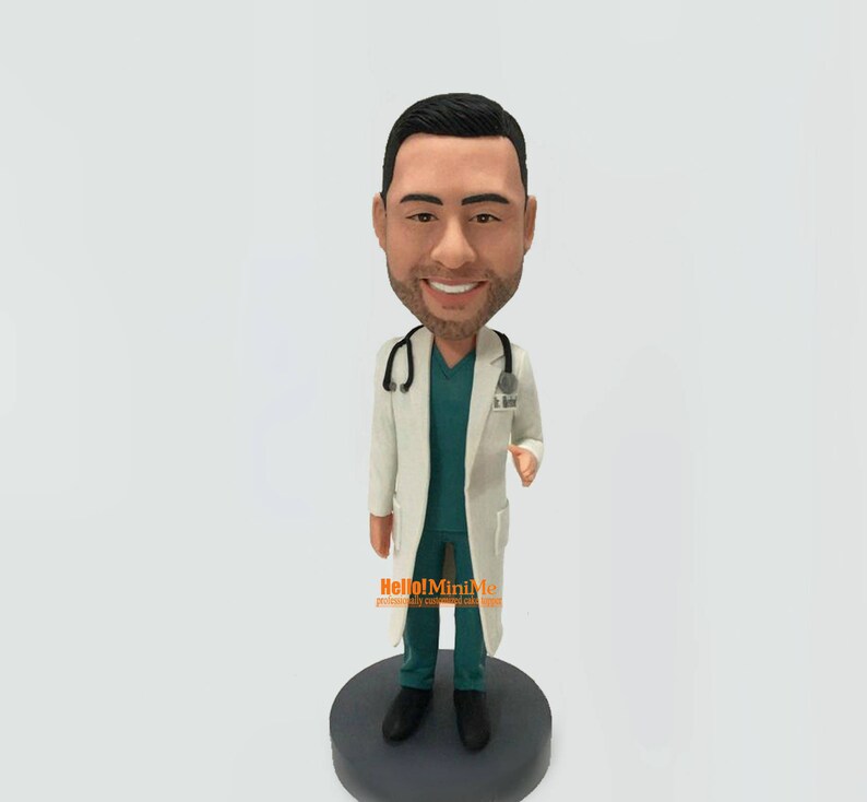 Medical worker bobblehead Doctor Bobblehead Birthday Gift Etsy