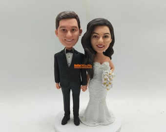Handmade Bobblehead Custom Made Wedding Cake Topper Personalized Gifts for Woman,Christmas Gifts,New Year Present Handmade Bobblehead Custom Made Wedding Cake Topper Personalized Gifts for Woman,Christmas Gifts,New Year Present