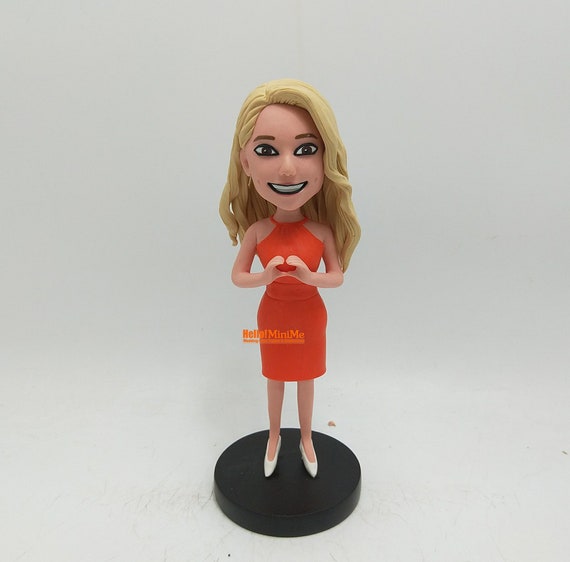 Bitmoji bobble head Birthday Gift custom bobblehead Bitmoji figurine custom figurine Bitmoji cake topper Personalized Gift for her BH K748
