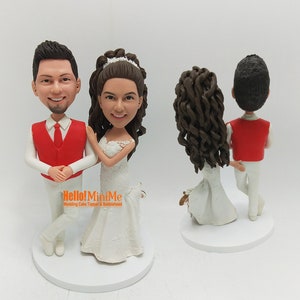 Custom cake topper wedding topper cake topper wedding bobble head custom bobblehead cake topper wedding cake topper CT K537B image 10