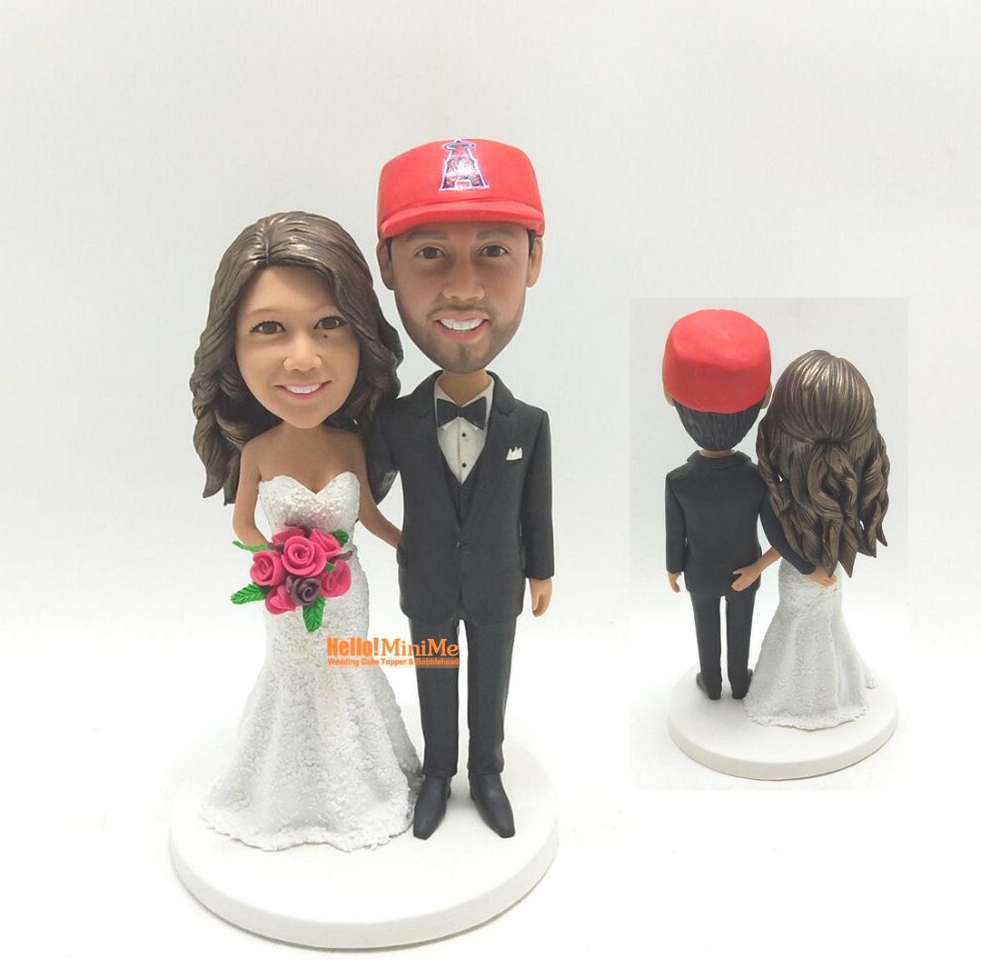 Custom Wedding Cake Topper Bobblehead: Personalized Groom Gift - Etsy