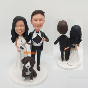 Custom Wedding Cake Topper Bobblehead: Personalized Figurine Gift