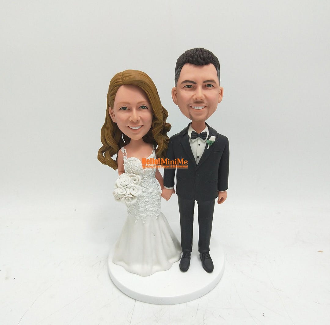 Custom Wedding Cake Topper From Photo, Personalized Bride and Groom ...