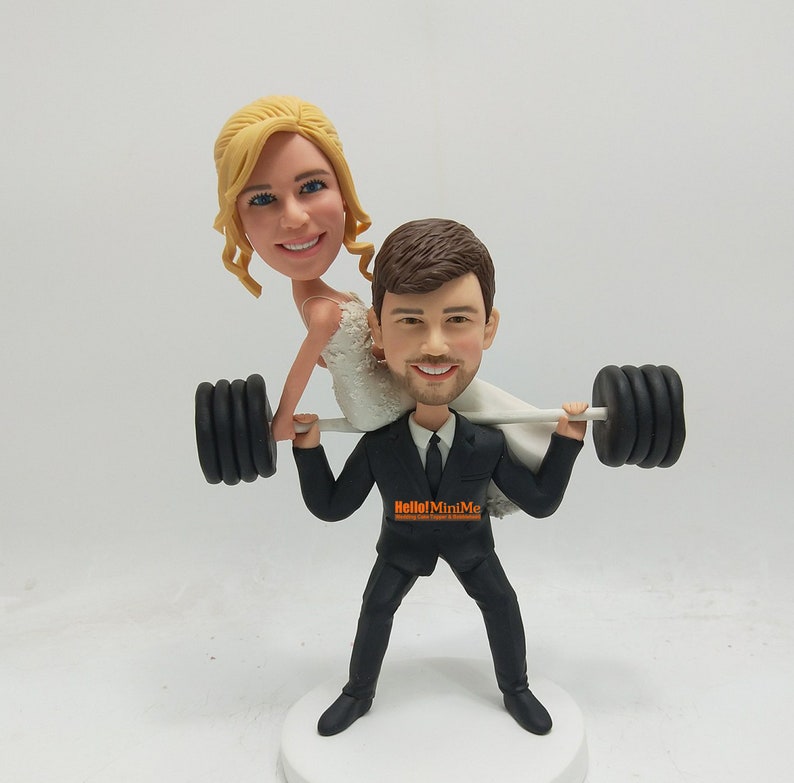 Cake toppers for wedding custom cake topper wedding topper custom bobblehead cake topper custom wedding cake topper CT K746 image 7