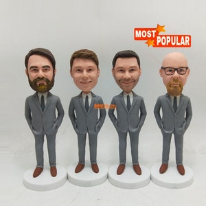 Custom Groomsman bobblehead, Unique Personalized Groomsmen Gifts, Best men gifts, Unique Custom thank you gifts for best man groomsmen -K21S