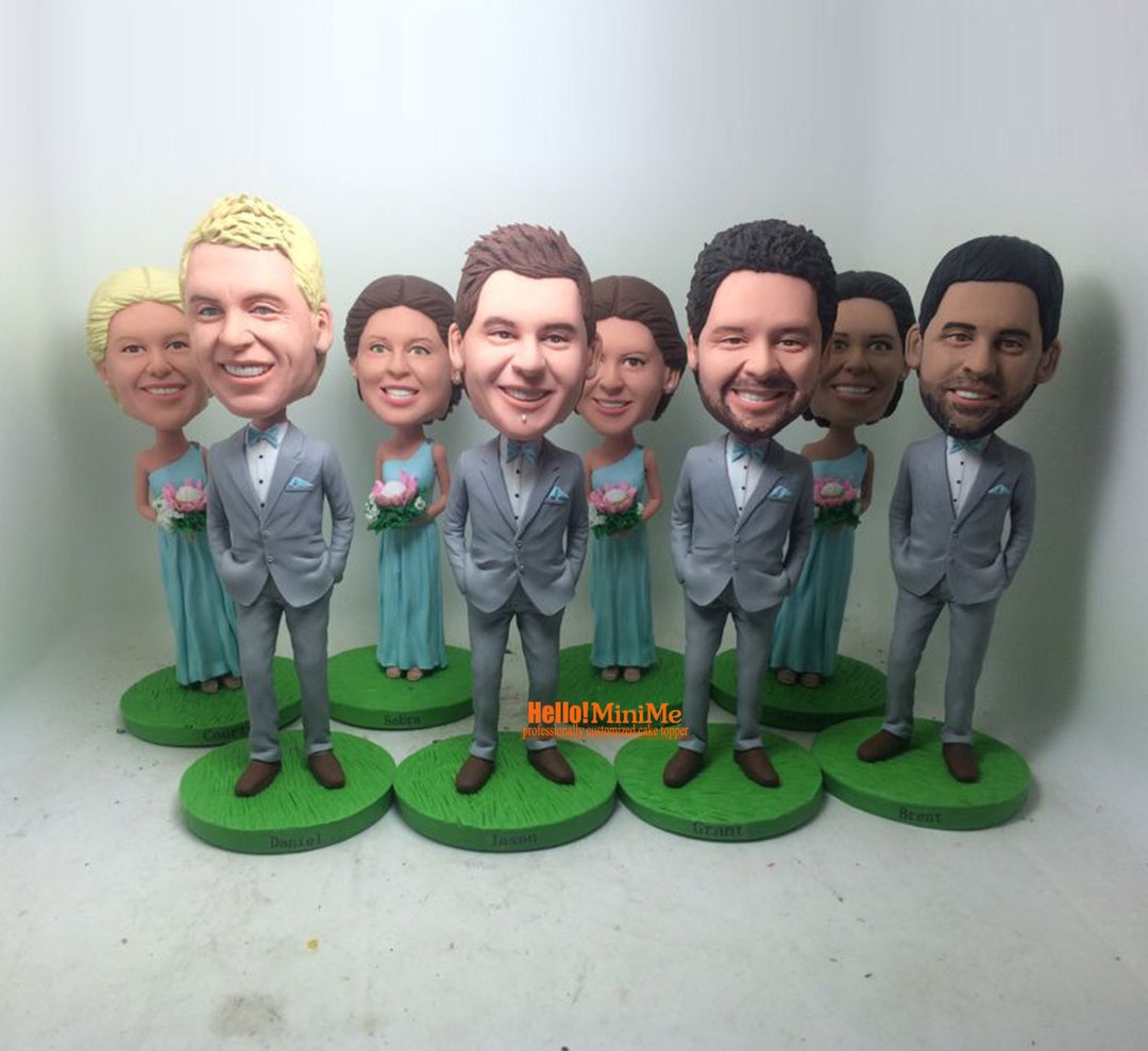 Custom Groomsmen Bobblehead Bridesmaid Gift Best Men Etsy
