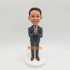 Bobble head for 1st communion Custom Bobble head Birthday bobble head Christmas bobblehead Birthday gift first communion bobblehead- BH K240