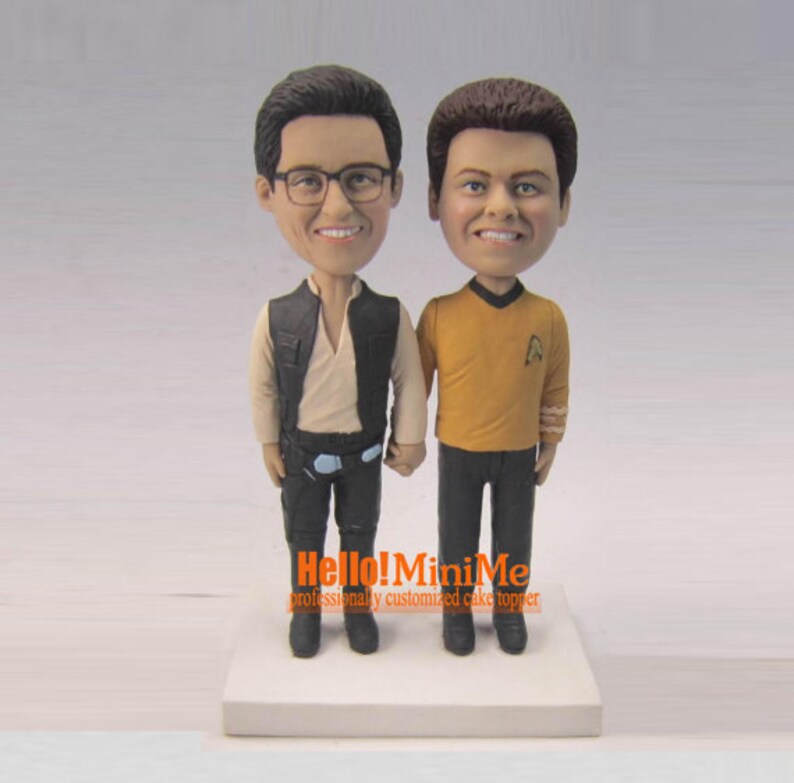 CT K306 same sex wedding cake topper Gay bobblehead gay wedding topper wedding bobble head custom cake toppers same sex weding figurine